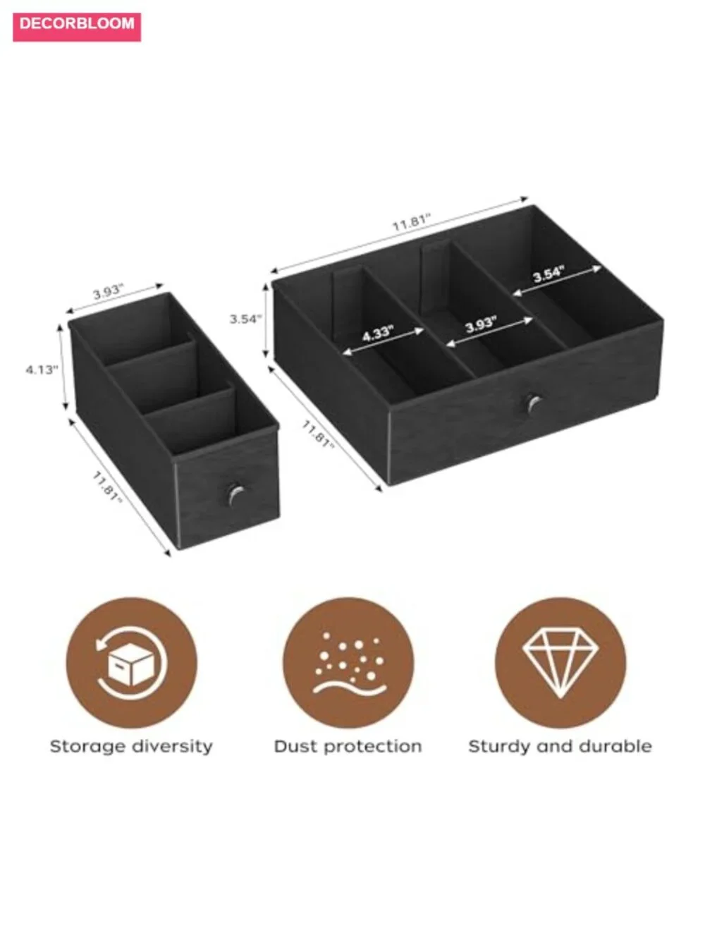 52 Capacity Coffee Pod Drawer with Mug Rack, Countertop K Cup Organizer